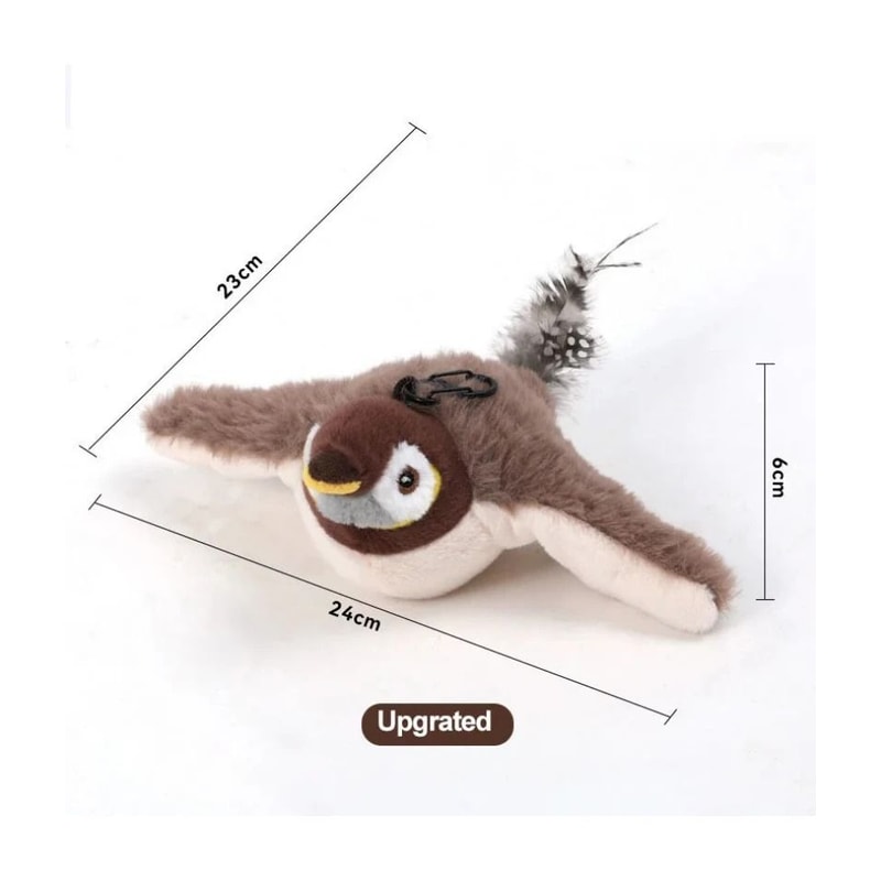 Smart Interactive Flapping Chirping Bird Cat Toy 3
