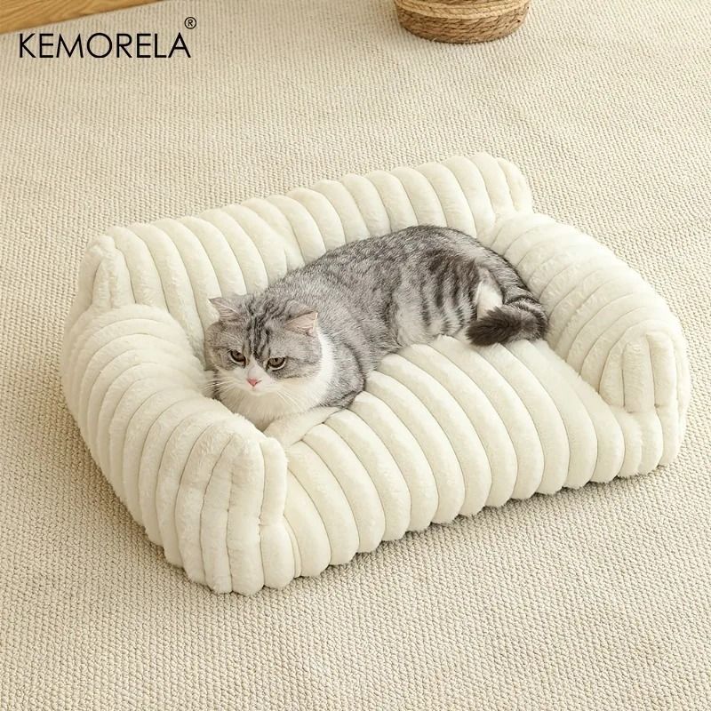 Modern Striped Pet Sofa Bed 0