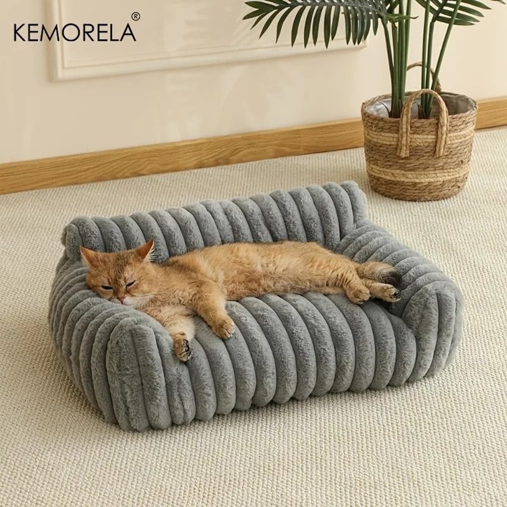 Modern Striped Pet Sofa Bed 2