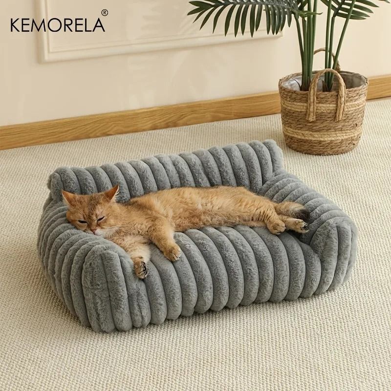 Modern Striped Pet Sofa Bed 2