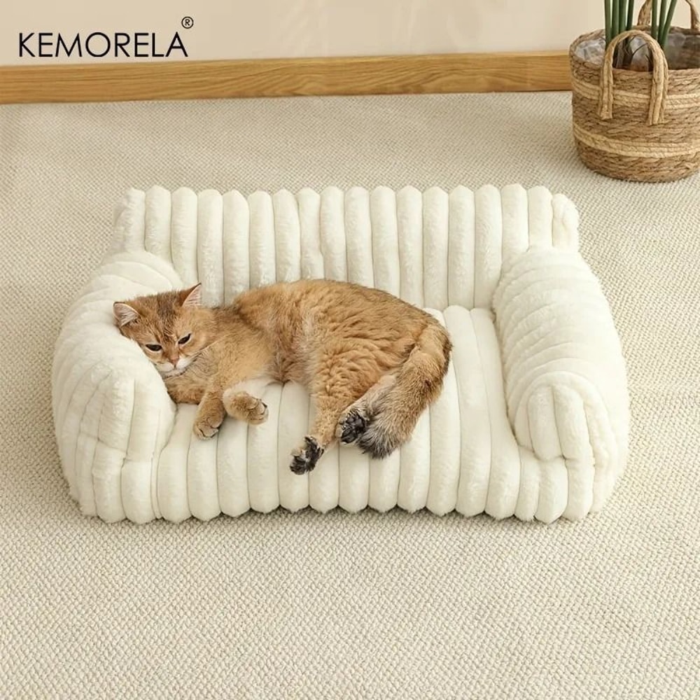 Modern Striped Pet Sofa Bed 3