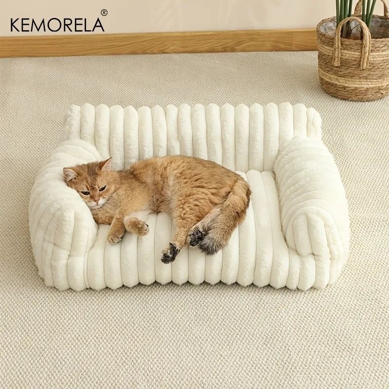 Modern Striped Pet Sofa Bed 3