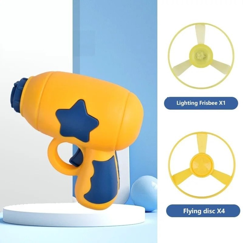 Interactive Mini Flying Disc Launcher Training Toy 9