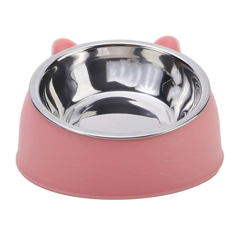 Ergonomic Inclined Stainless Steel Pet Feeding Bowl 10