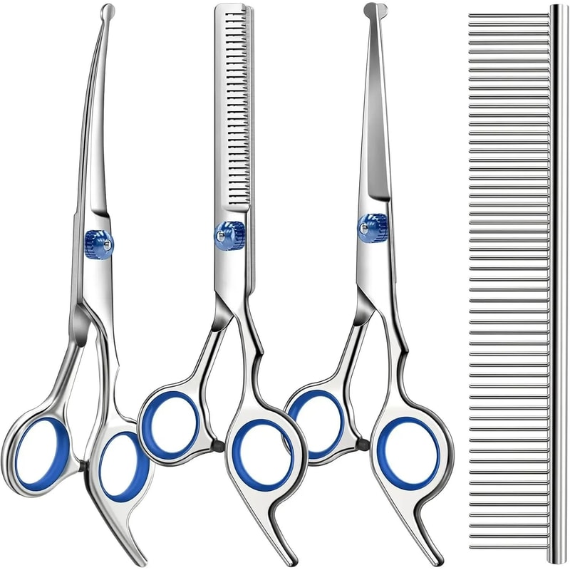 4in1 Stainless Steel Pet Grooming Kit 0