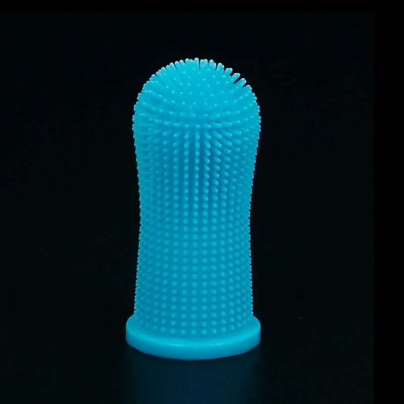 UltraSoft Silicone Finger Toothbrush For Cats Dogs 7