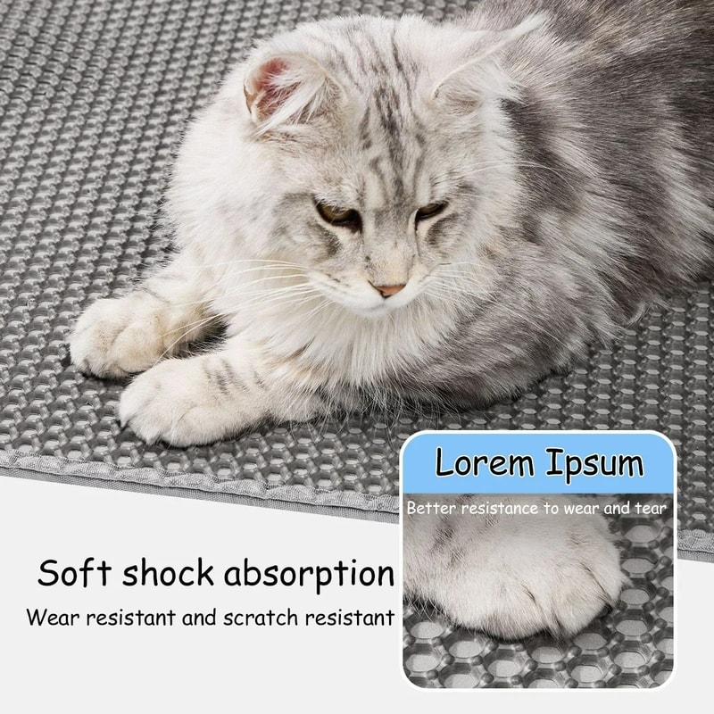 Large Advanced Honeycomb DoubleLayer Litter Mat 3