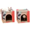 DualLevel Corrugated Cat Condo Scratching Station 3