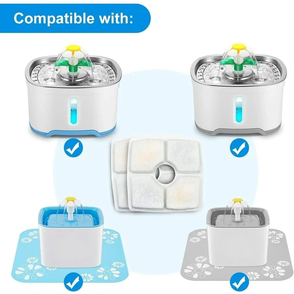 Precision TripleAction Replacement Filters For Square Pet Fountains 1