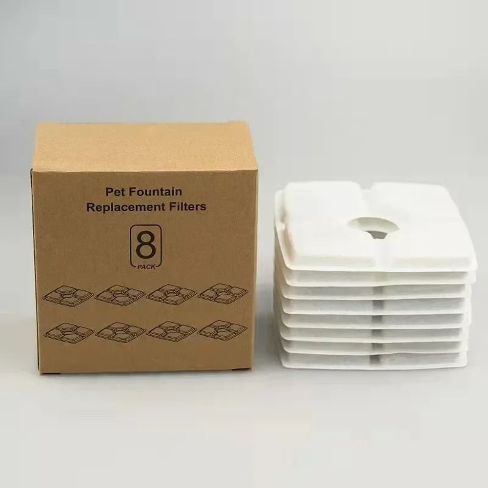 Precision TripleAction Replacement Filters For Square Pet Fountains 8