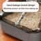 SemiEnclosed Splashproof HighSide Litter Box 3
