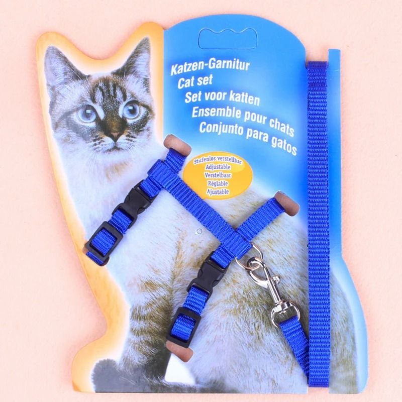 HighQuality Nylon Adjustable Cat Harness And Leash Set 6