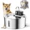 Wireless 32L Stainless Steel Cat Water Fountain With Battery And Motion Sensor 1