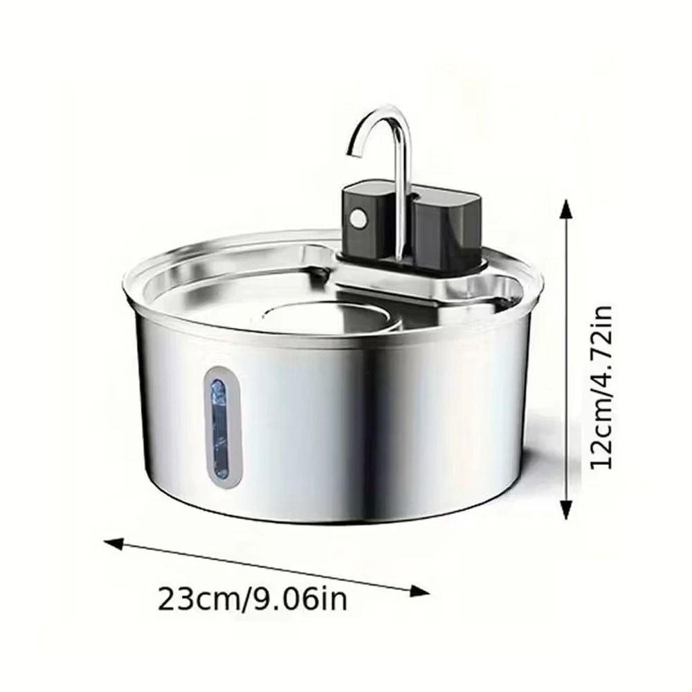Wireless 32L Stainless Steel Cat Water Fountain With Battery And Motion Sensor 6
