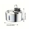 Wireless 32L Stainless Steel Cat Water Fountain With Battery And Motion Sensor 6