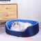Plush Polka Dot Cat Bed With Support Walls And Padded Cushion 7