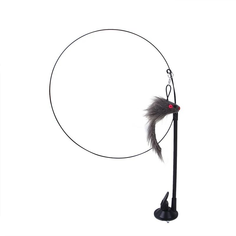 Interactive Simulation Bird Cat Wand With HighSuction Base And Bell 9