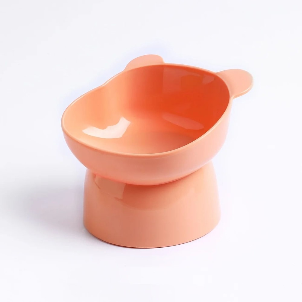 Elevated Tilted Cat Bowls With NonSlip Base AntiVomiting StressFree Feeding Station 9