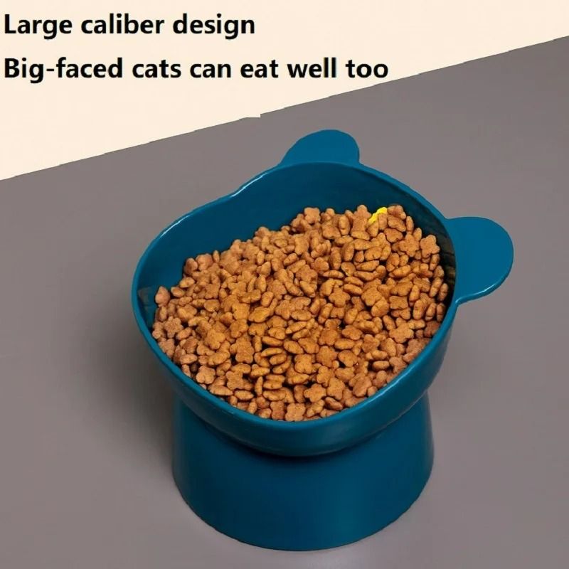 Elevated Tilted Cat Bowls With NonSlip Base AntiVomiting StressFree Feeding Station 5