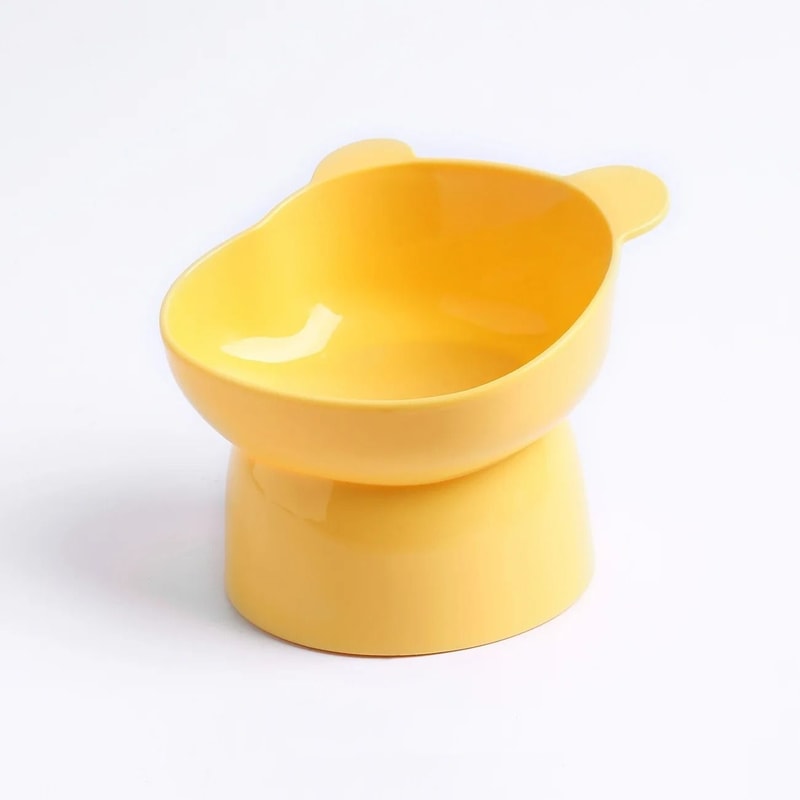 Elevated Tilted Cat Bowls With NonSlip Base AntiVomiting StressFree Feeding Station 7