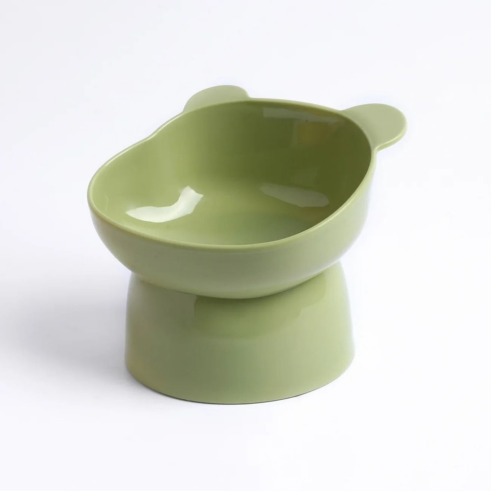 Elevated Tilted Cat Bowls With NonSlip Base AntiVomiting StressFree Feeding Station 8