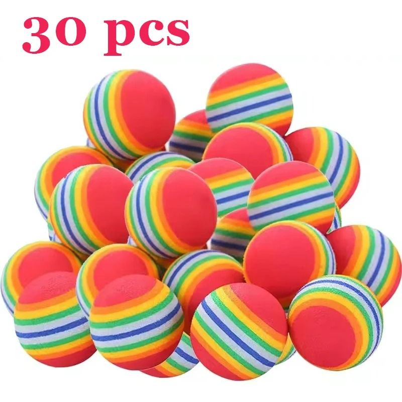 30Piece Rainbow EVA Interactive Training Balls For Cats And Dogs 6