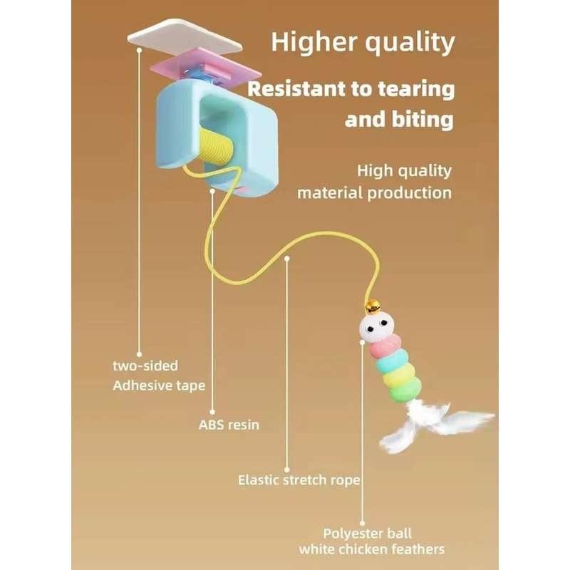 Smart Automatic Lifting YoYo Cat Toy Electric Hanging Interactive Teaser 6