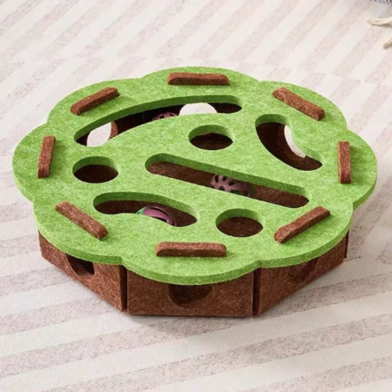 Interactive Cat Toy Maze Game And Felt Digging Puzzle 6