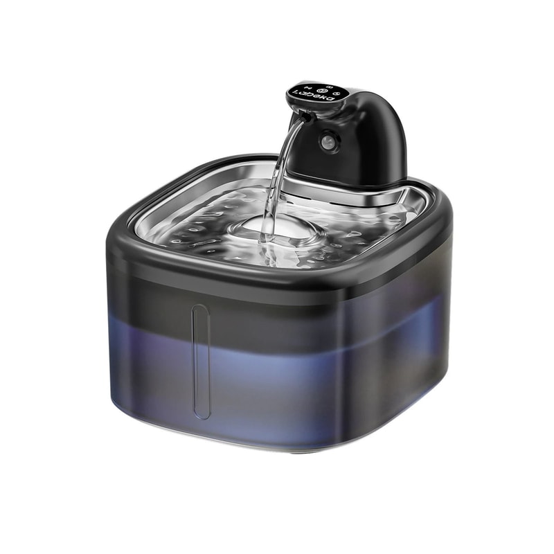 Wireless 35L Cat Water Fountain With Stainless Steel Tray And Motion Sensor 6