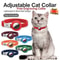 Fashion Airtag Cat Collar With Elastic Safety And Customized ID Tag 0