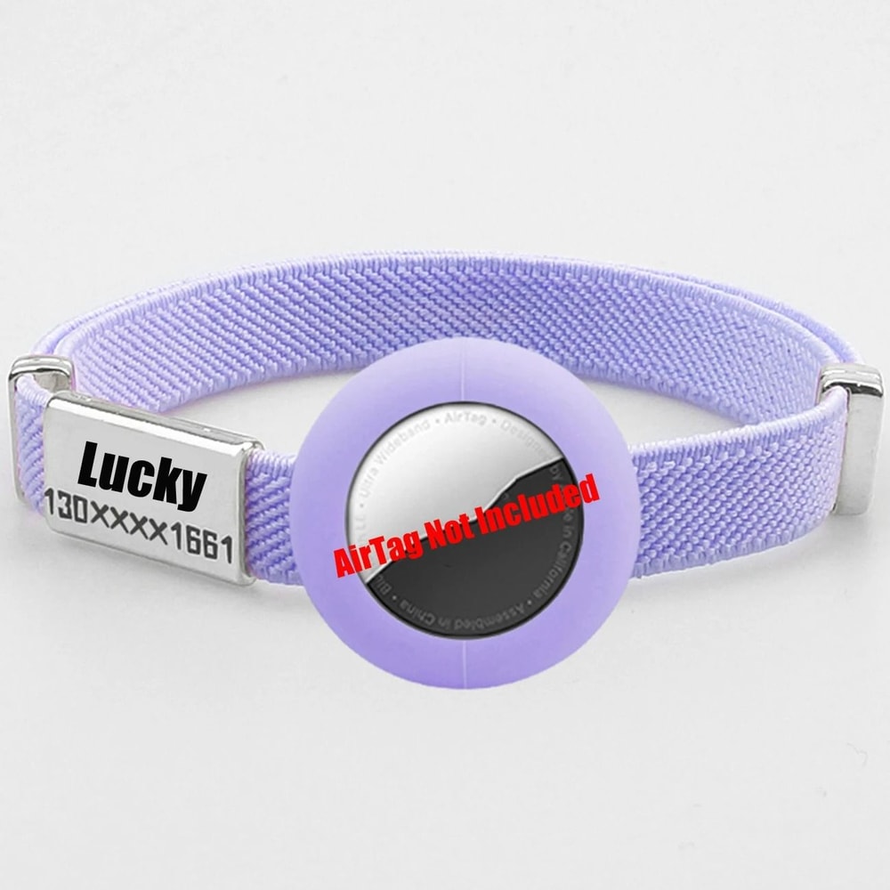 Fashion Airtag Cat Collar With Elastic Safety And Customized ID Tag 12
