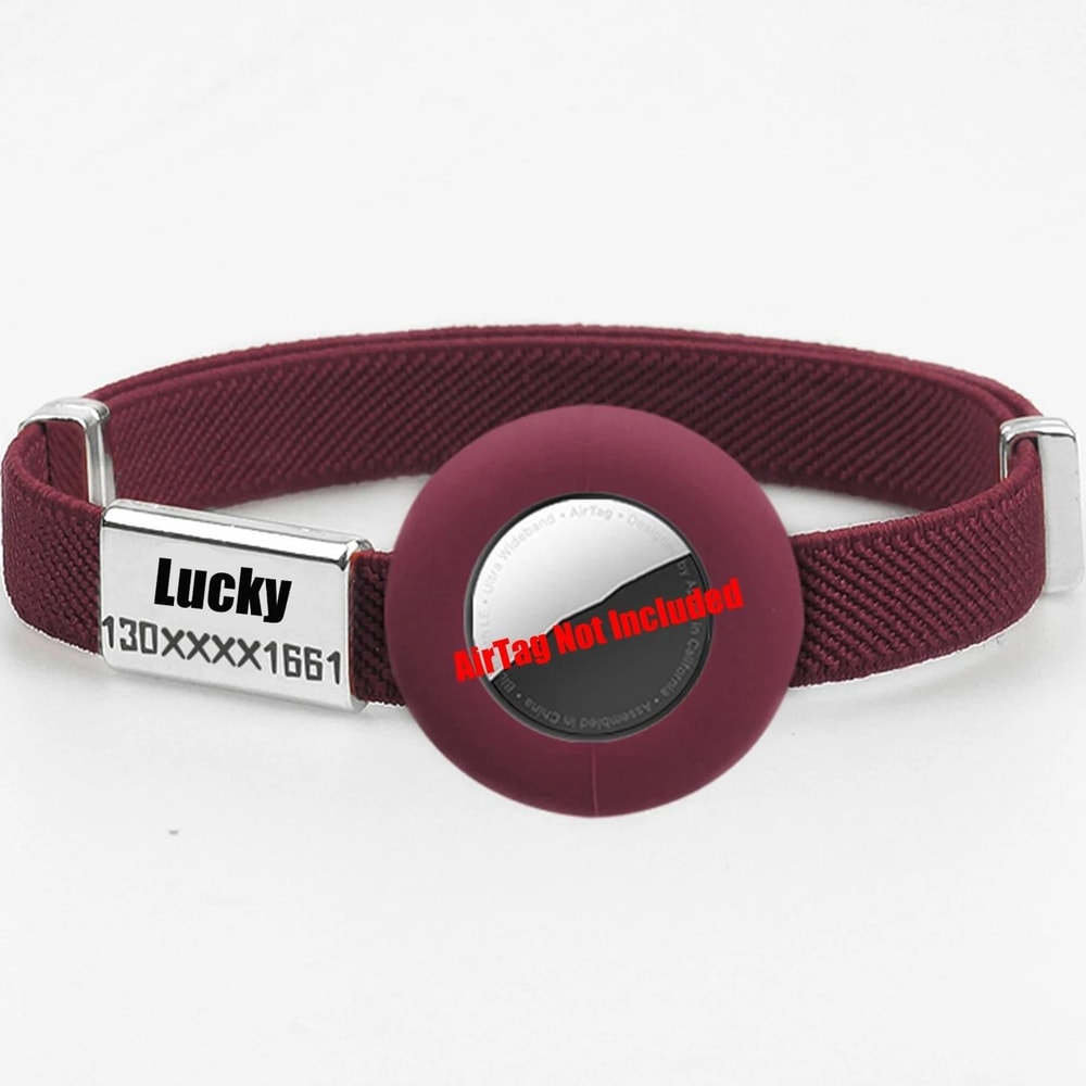 Fashion Airtag Cat Collar With Elastic Safety And Customized ID Tag 18