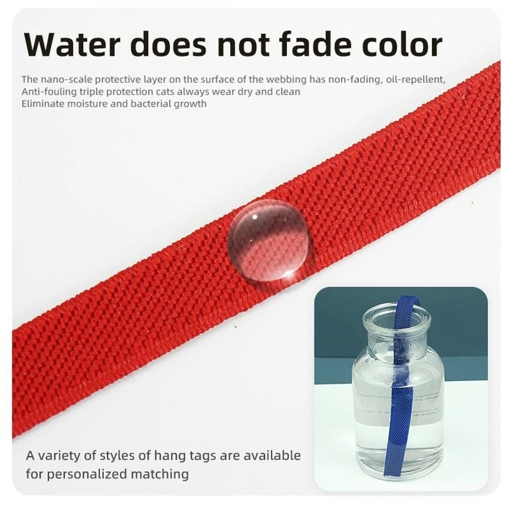 Fashion Airtag Cat Collar With Elastic Safety And Customized ID Tag 5