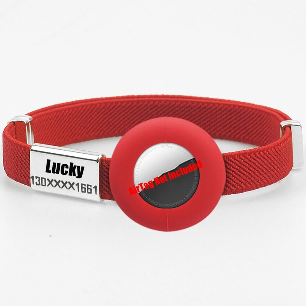 Fashion Airtag Cat Collar With Elastic Safety And Customized ID Tag 8