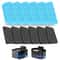 9Pack Wireless Cat Water Fountain Replacement Filters And Sponges 0