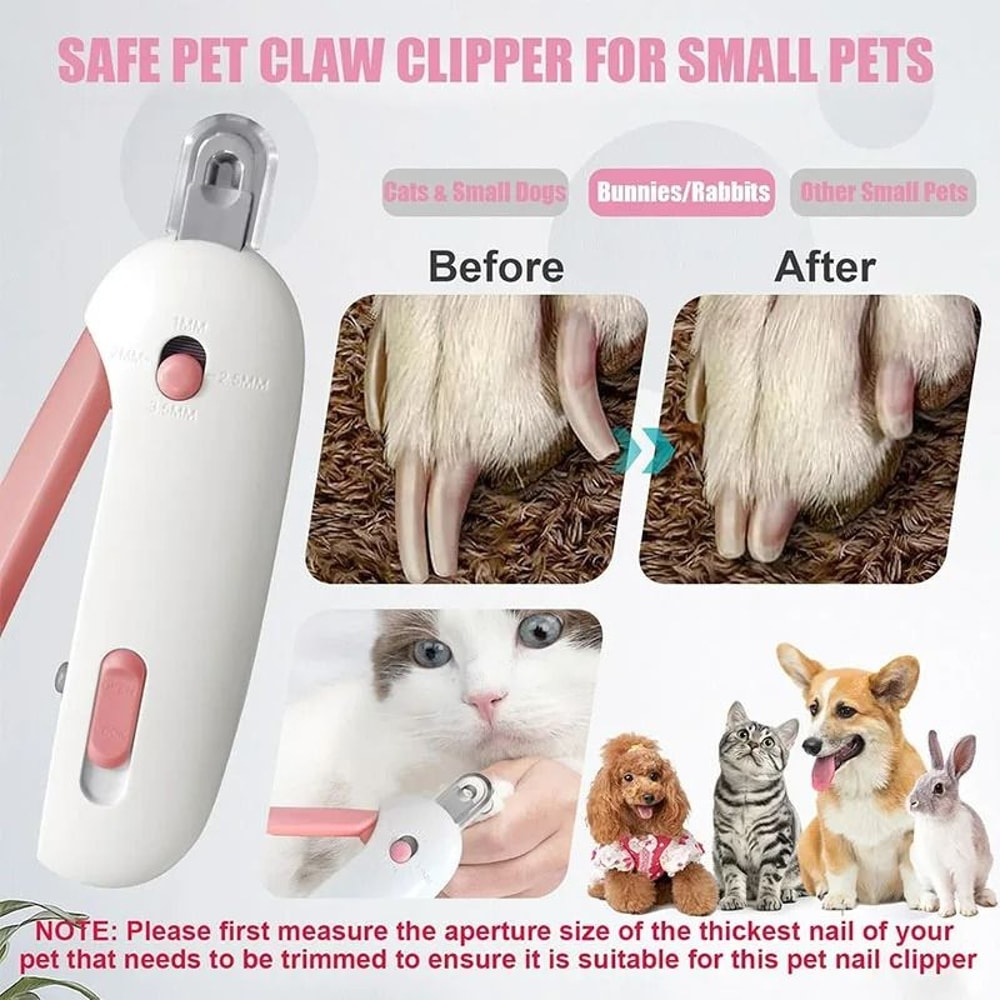 Pet Nail Clippers With Adjustable Safety Guard And Integrated File 6