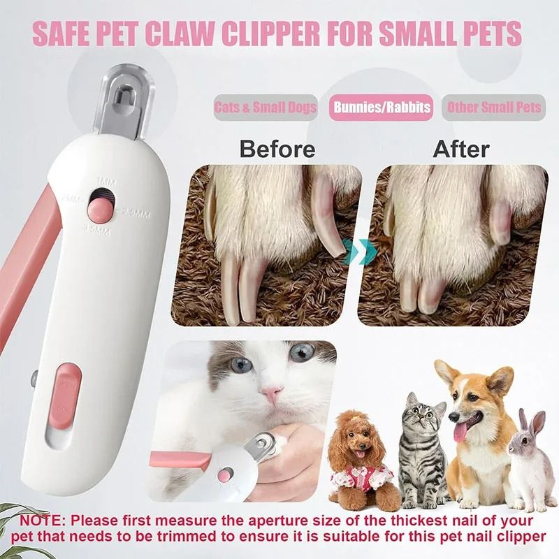 Pet Nail Clippers With Adjustable Safety Guard And Integrated File 6