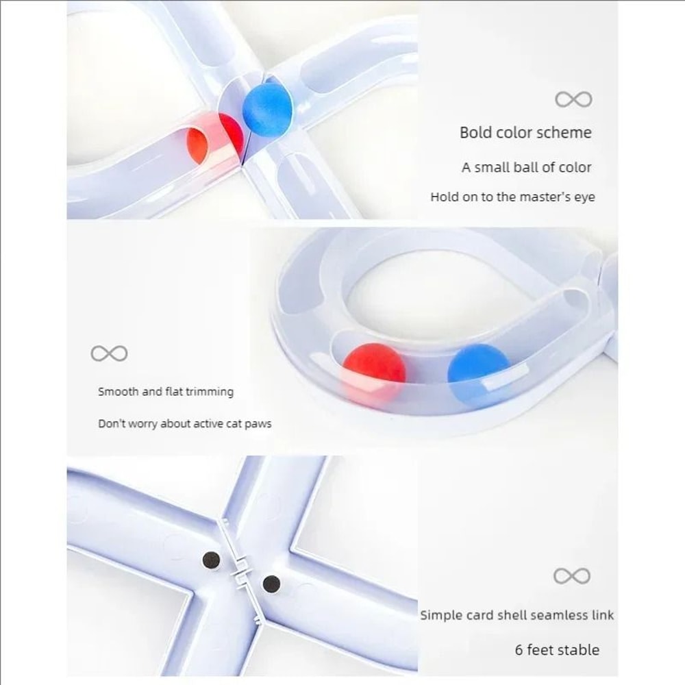 SelfEntertaining MultiTier Track Ball Toy With Integrated Spinner Disk 5