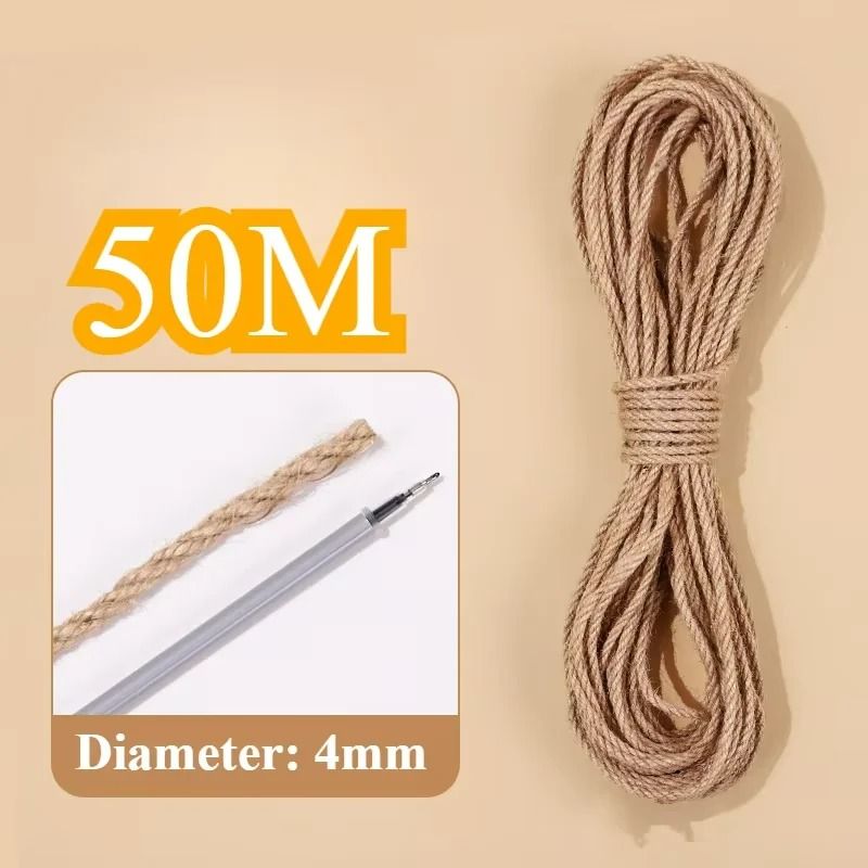 DIY Natural Sisal Rope For Cat Scratching Posts And Climbing Frames 8