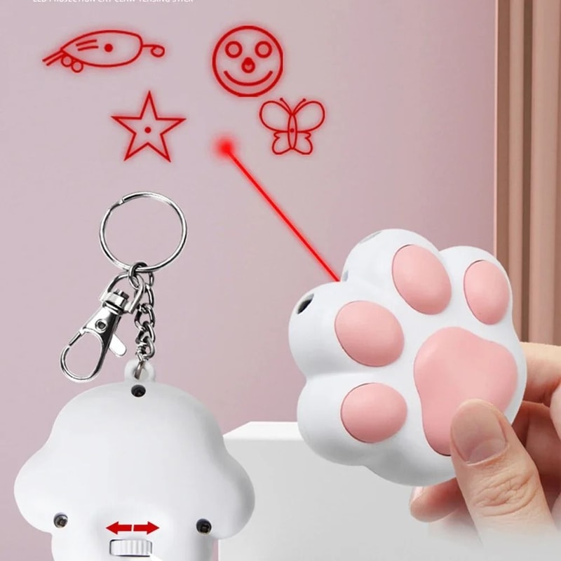 Multifunctional USB Rechargeable Interactive Laser Pointer For Cat Training Play 2