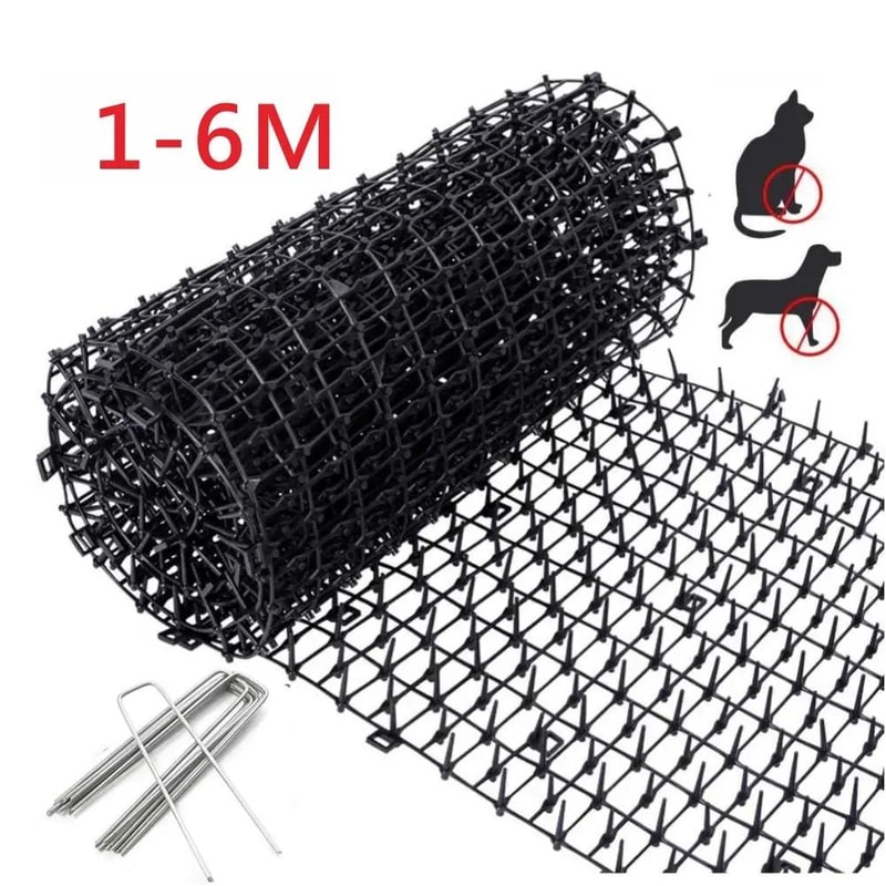 Humane Outdoor Animal Repellent Scat Mat With Protective Prickle Strips 0
