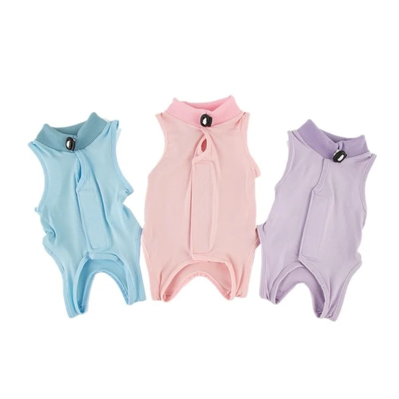 Soft Breathable Cat Recovery Suit For PostSurgery Care Wound Protection 6