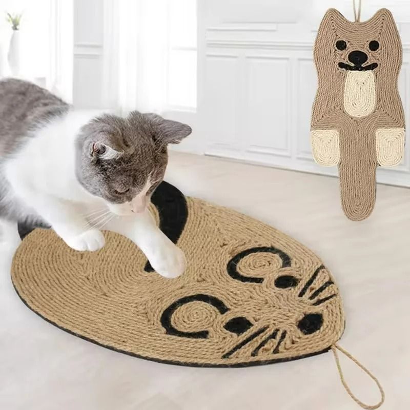 Natural Sisal Fiber Cat Scratching Mat For Indoor Claw Care 0