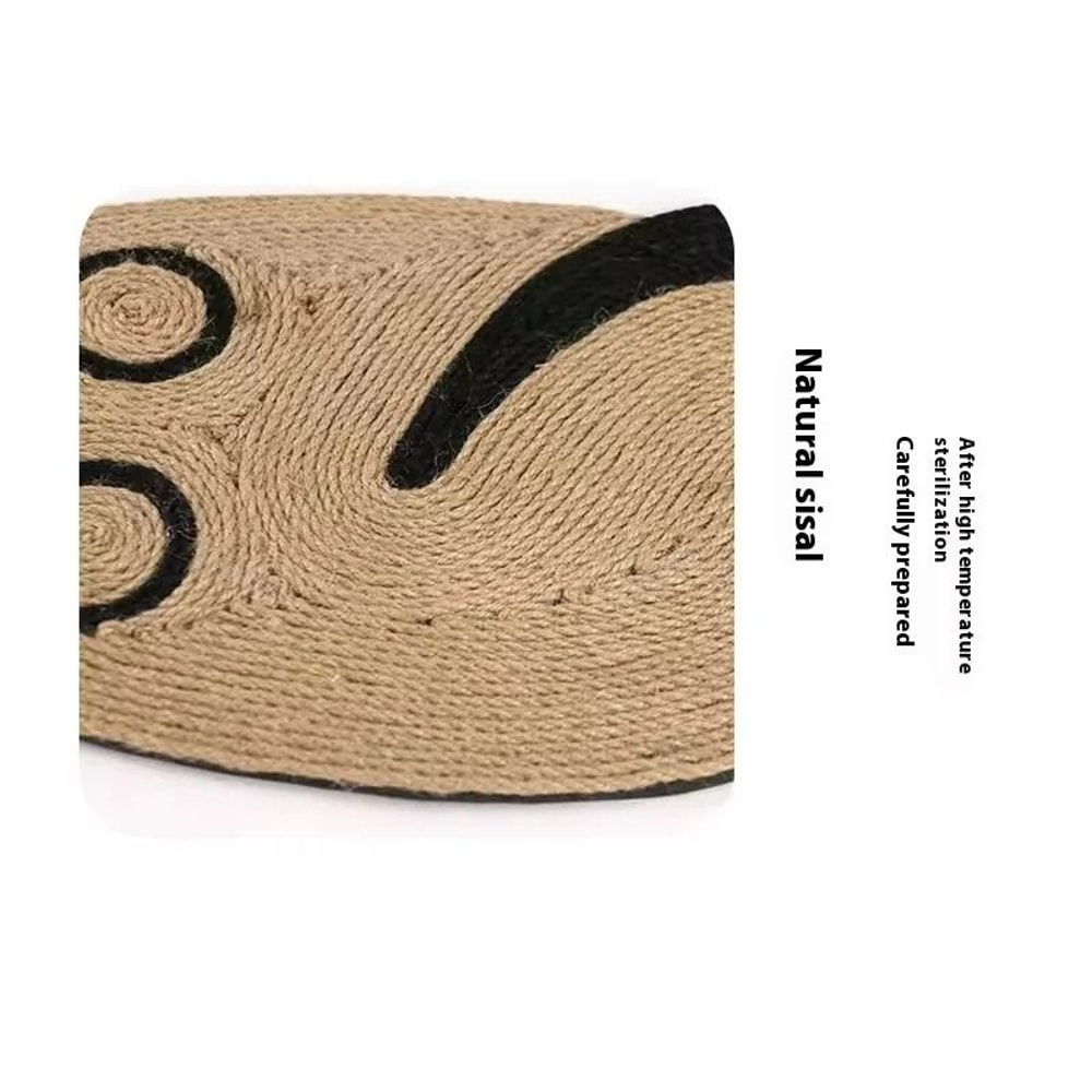 Natural Sisal Fiber Cat Scratching Mat For Indoor Claw Care 4
