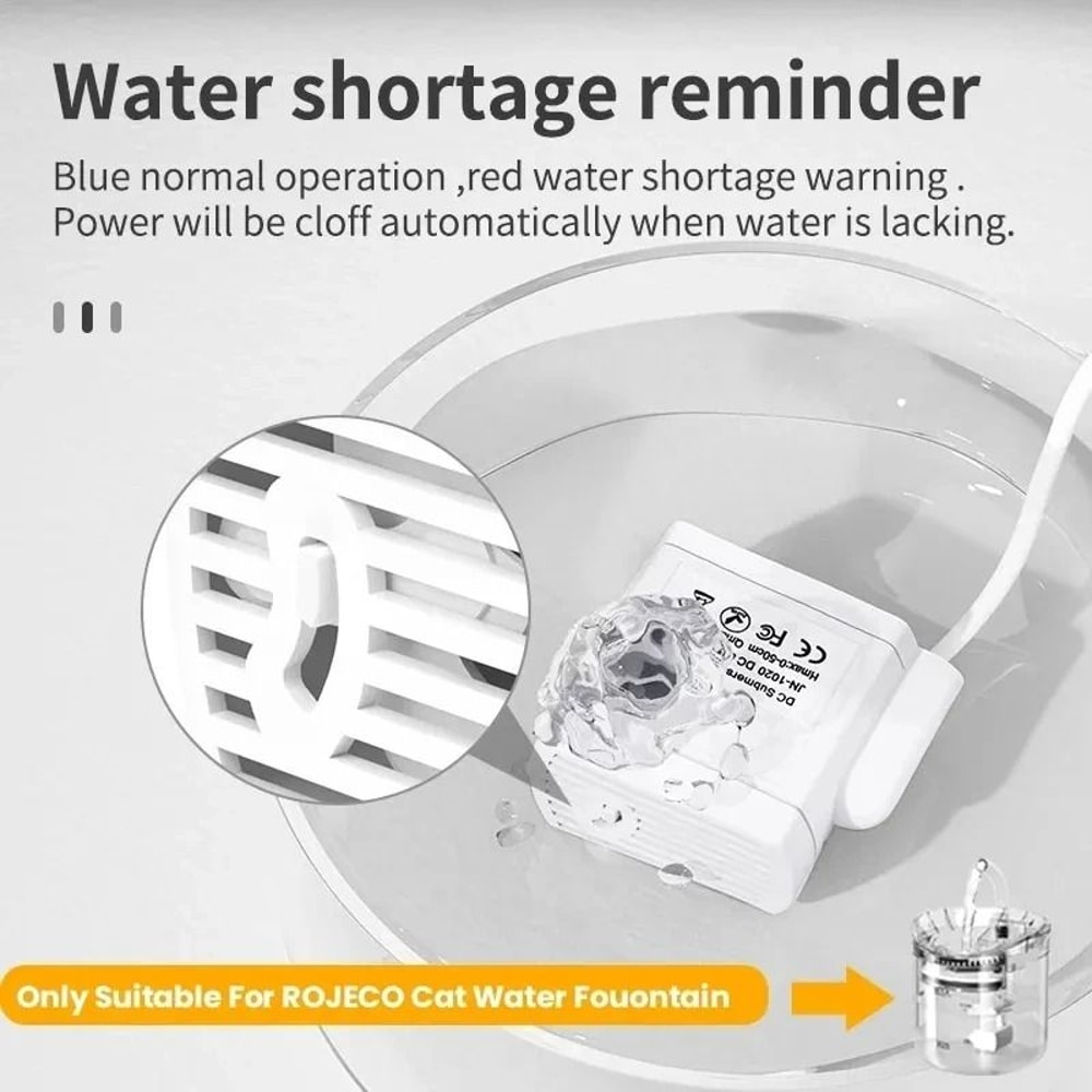 UltraQuiet USB Replacement Water Pump For Automatic Pet Fountains 3