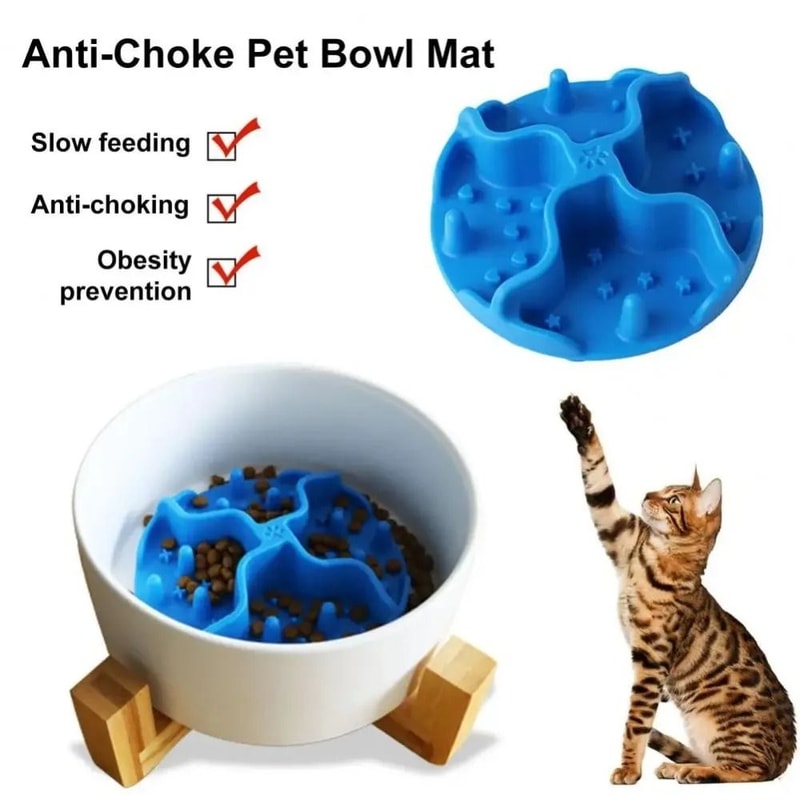 SuctionBase Silicone Slow Feeding Mat For Anxiety Relief Healthy Eating 0