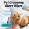 6Piece Waterless Grooming Glove Wipes For Deep Cleaning Deodorizing 2