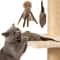 Soft Faux Rabbit Fur Interactive Cat Kicker Hunting Toy 4