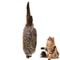 Soft Faux Rabbit Fur Interactive Cat Kicker Hunting Toy 6