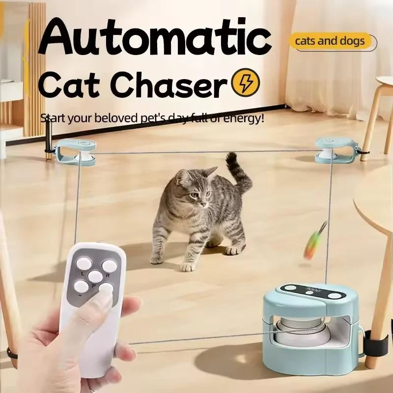 RemoteControlled Smart Cat Chaser With Bird Sounds DIY Trajectory 0